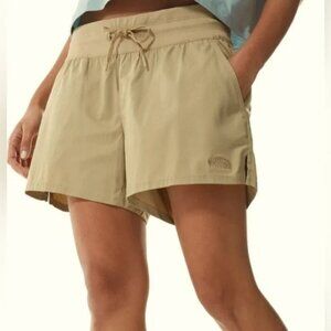 The North Face Womens Aphrodite Motion Shorts in XL Kelp tan
